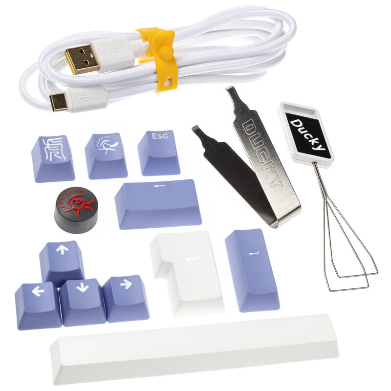 Oversikt over tastaturoppsett på Ducky One 3 Classic Pure White SF