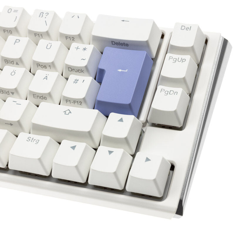 Sideprofil av Ducky One 3 Classic Pure White SF tastatur