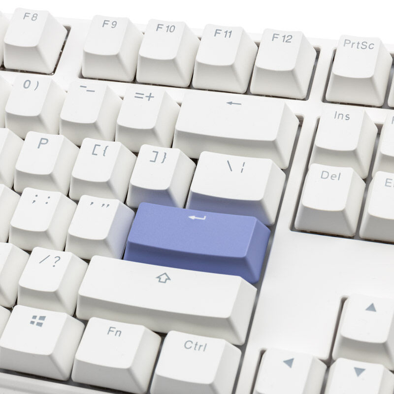 Sideprofil av Ducky One 3 Classic Pure White tastatur