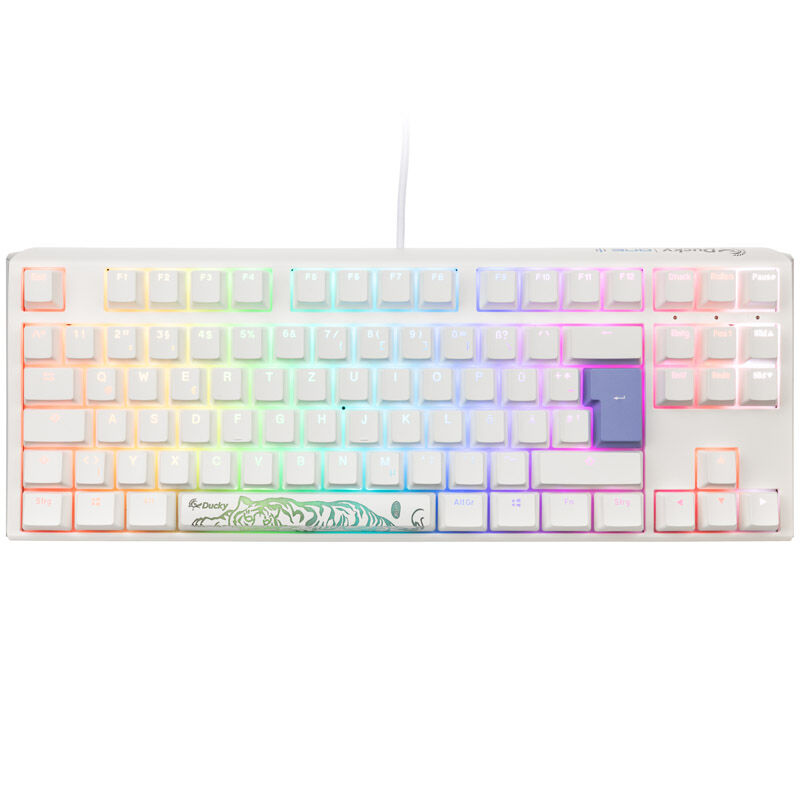 Ducky One 3 Classic Pure White TKL bakside