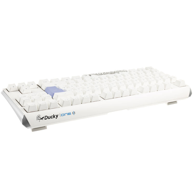 Ducky One 3 Classic Pure White TKL tastatur detalj av taster