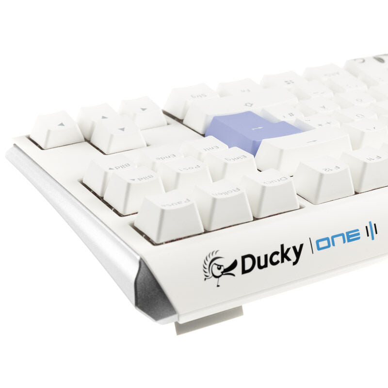 USB Type C-kabel koblet til Ducky One 3 Classic Pure White TKL gamingtastatur RGB MX-Blue