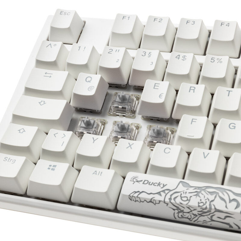Ducky One 3 Classic Pure White tilkoblingskabel USB-C