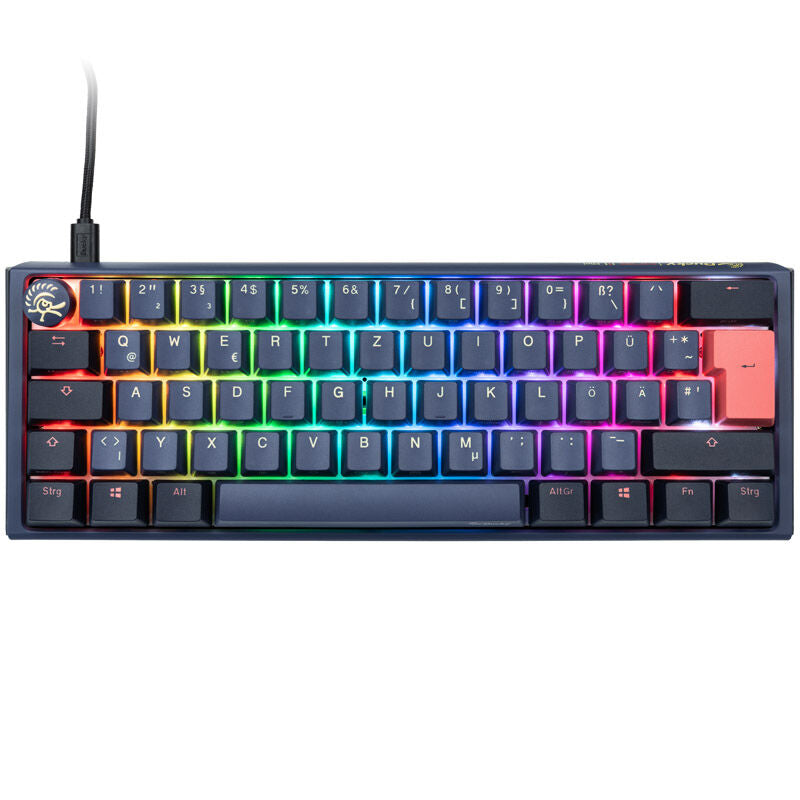 Ducky One 3 Cosmic Blue Mini gamingtastatur 60% bakside