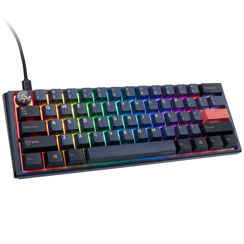 Ducky One 3 Cosmic Blue Mini gamingtastatur forfra