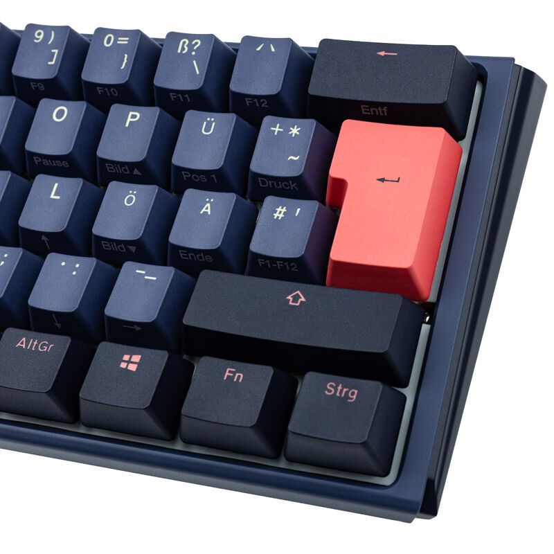 Ducky One 3 Cosmic Blue Mini gamingtastatur 60% USB-C-kabel