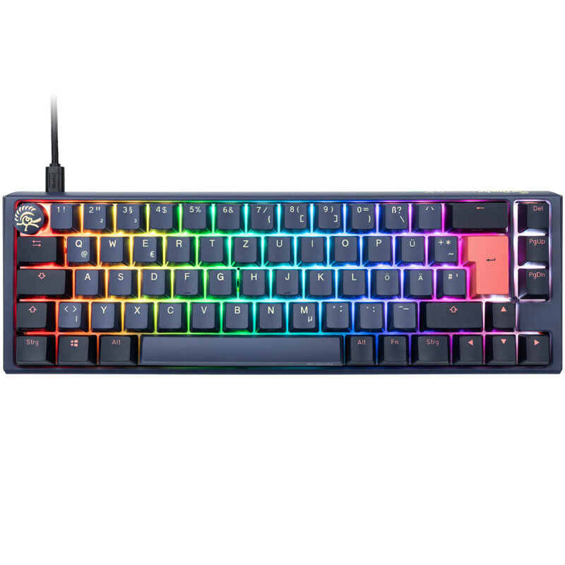 Ducky One 3 Cosmic Blue SF gamingtastatur bakside