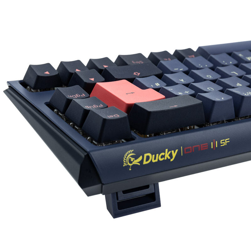 Sideprofil av Ducky One 3 Cosmic Blue SF gamingtastatur