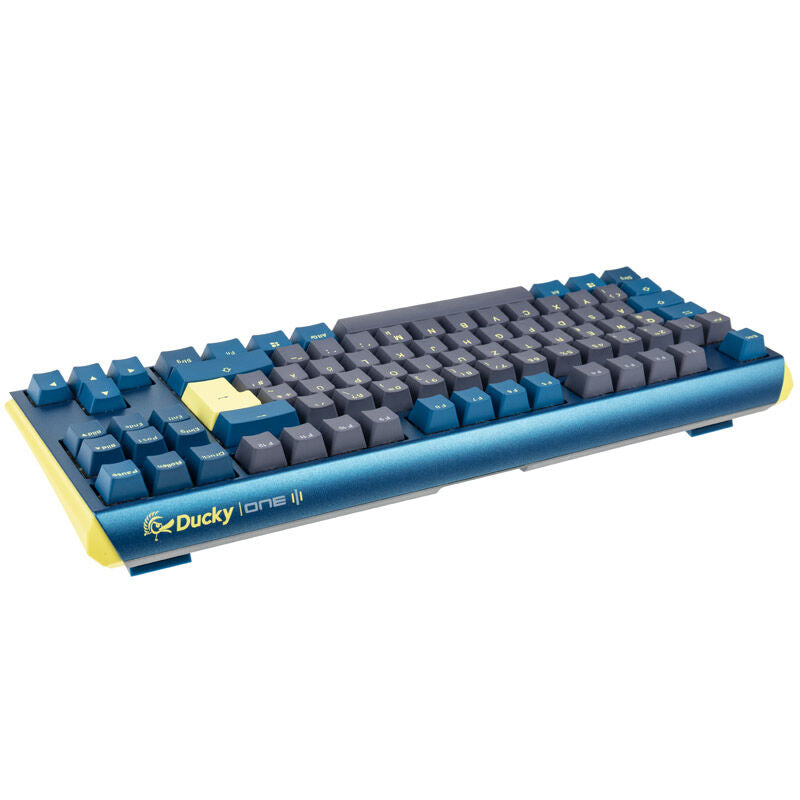 Nærbilde av Ducky One 3 Daybreak TKL gamingtastatur RGB MX-Brown taster