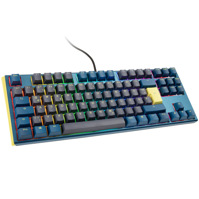 Ducky One 3 Daybreak TKL gamingtastatur RGB MX-Speed-Silver forfra