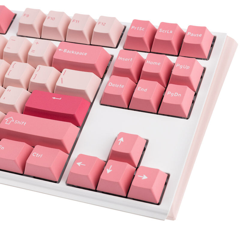 Sideprofil av Ducky One 3 Gossamer TKL Pink tastatur