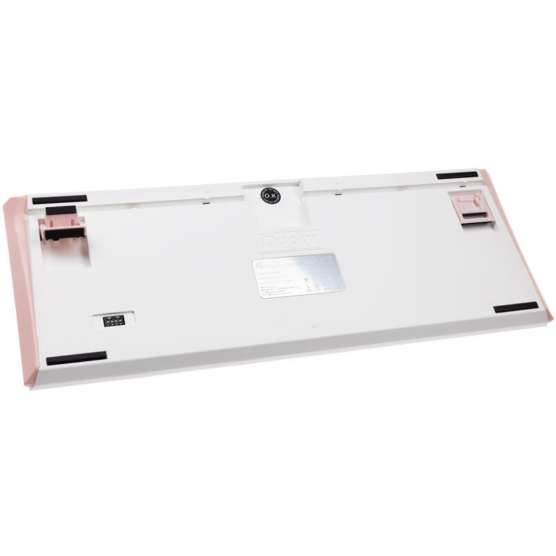 Ducky One 3 Gossamer TKL Pink mekaniske Cherry MX Red-switcher nærbilde