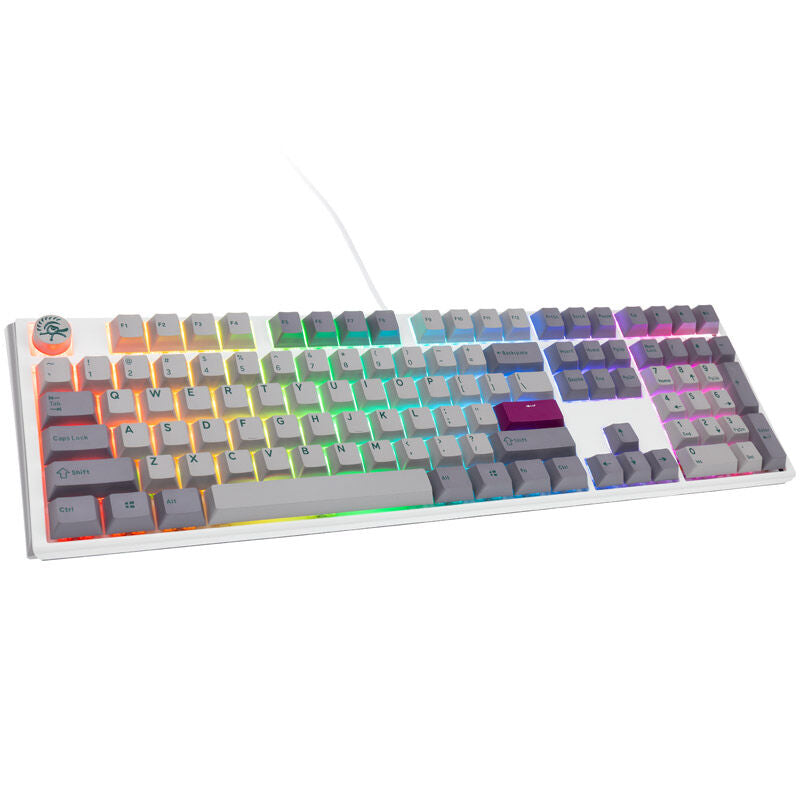 Ducky One 3 Mist Grey gamingtastatur forfra