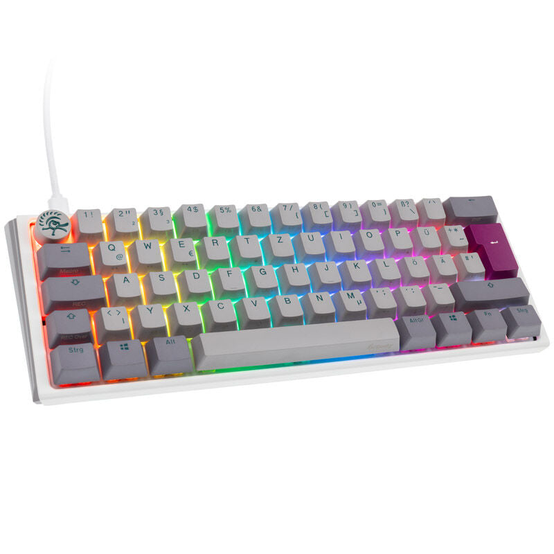 Ducky One 3 Mist Grey Mini gamingtastatur 60% forfra