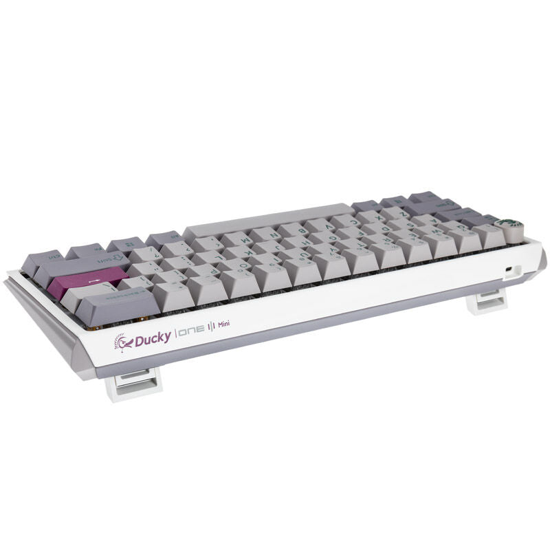 Detalj av Ducky One 3 Mist Grey Mini gamingtastatur 60% tastaturhetter