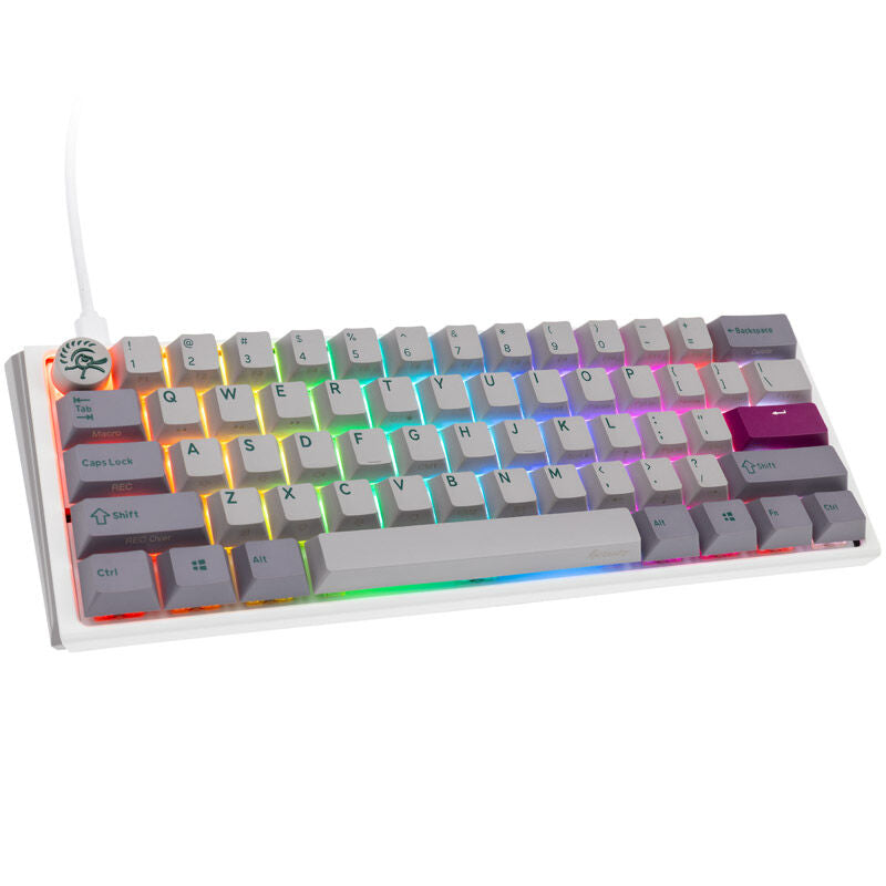 Ducky One 3 Mist Grey Mini gamingtastatur 60% forfra