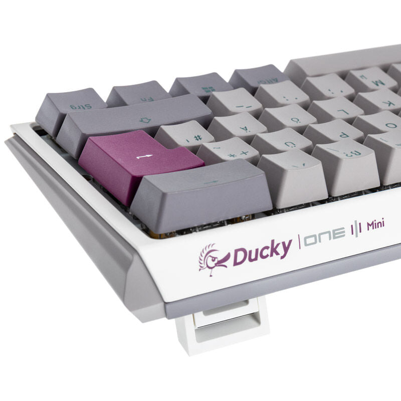 Sideprofil av Ducky One 3 Mist Grey Mini gamingtastatur 60%