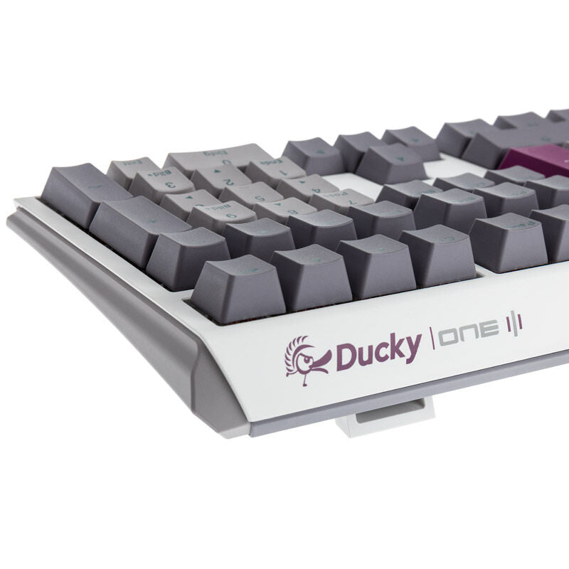 RGB-belysning på Ducky One 3 Mist Grey gamingtastatur RGB MX-Speed-Silver