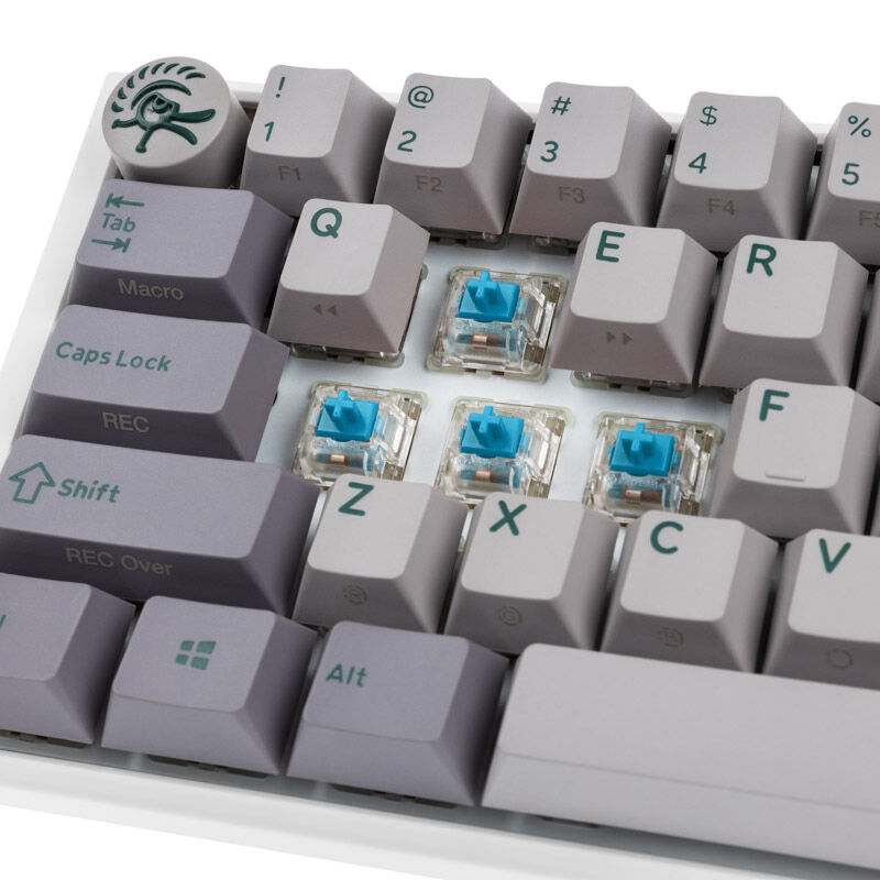 RGB-belysning på Ducky One 3 Mist Grey SF 65 % gamingtastatur