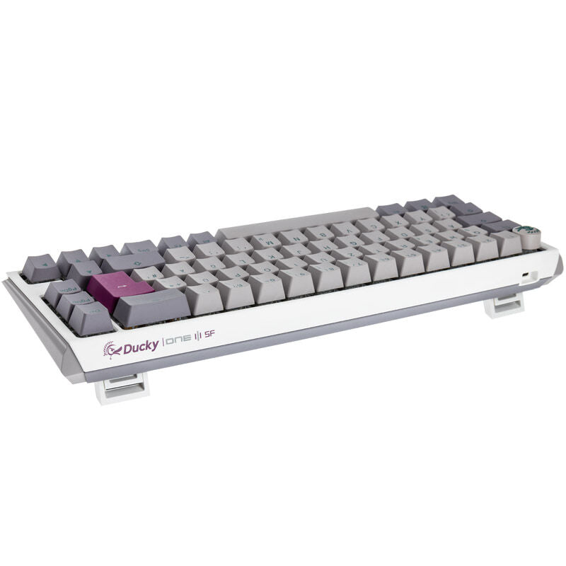 Ducky One 3 Mist Grey SF gamingtastatur detalj av tastaturtaster