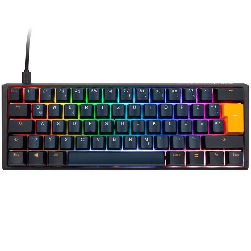 Bakside av Ducky One 3 Pro Mini Nazca Line gamingtastatur