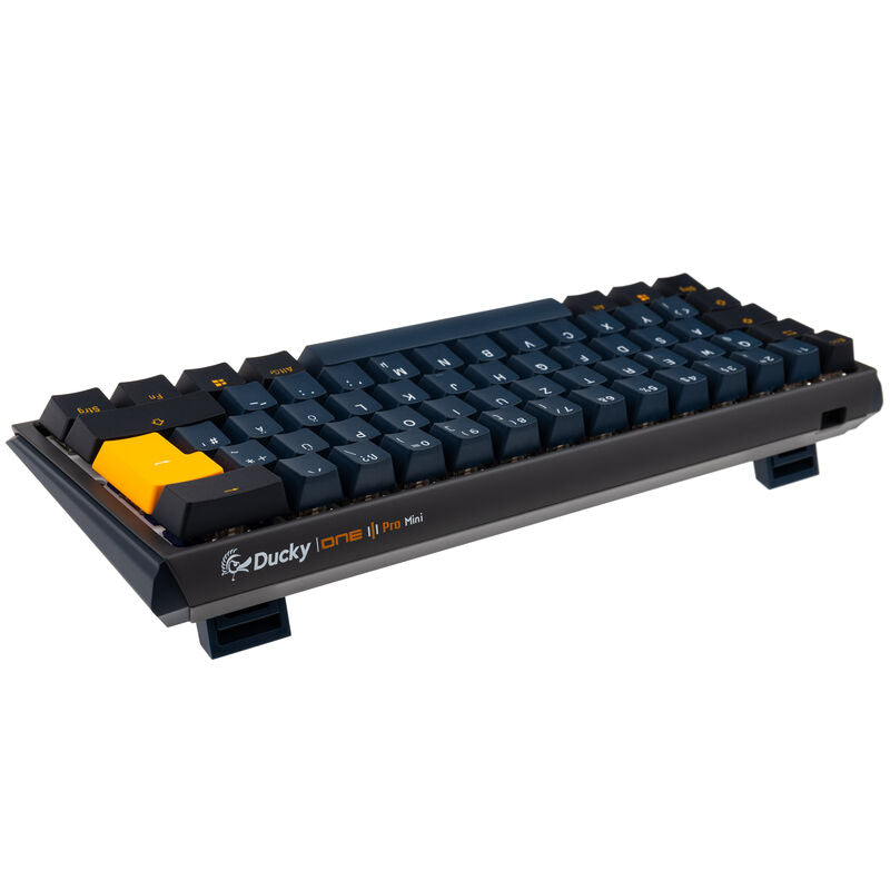 Detalj av Cherry MX2A Blue switch i Ducky One 3 Pro Mini Nazca Line