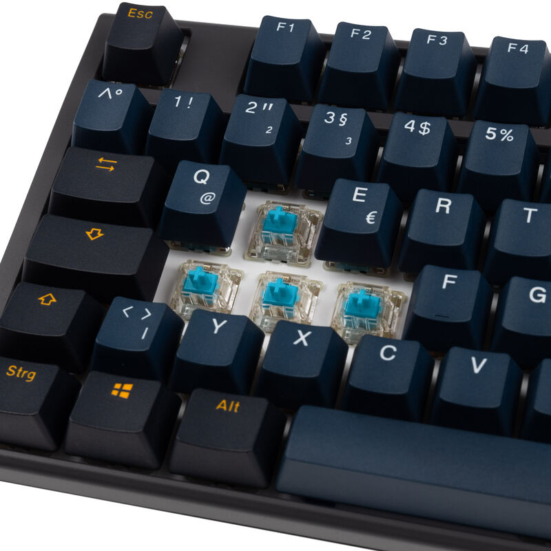Nærbilde av Ducky One 3 Pro Nazca Line Double-Shot PBT keycaps