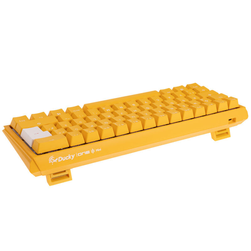 Detaljbilde av Ducky One 3 Yellow Mini gamingtastatur 60% RGB MX-Speed-Silver