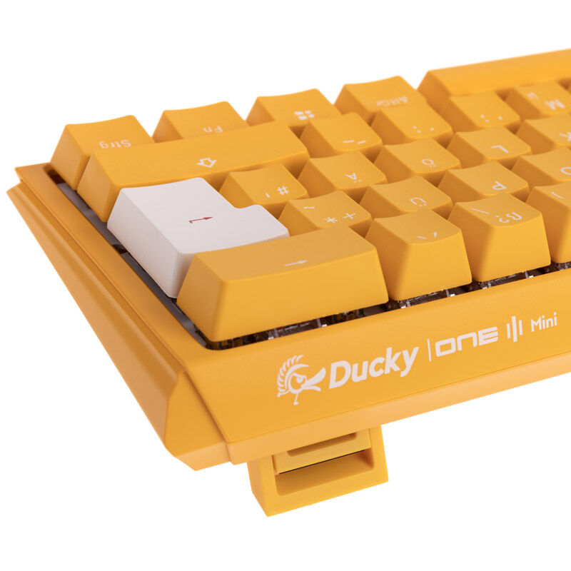 RGB-belysning på Ducky One 3 Yellow Mini gamingtastatur 60% RGB MX-Speed-Silver