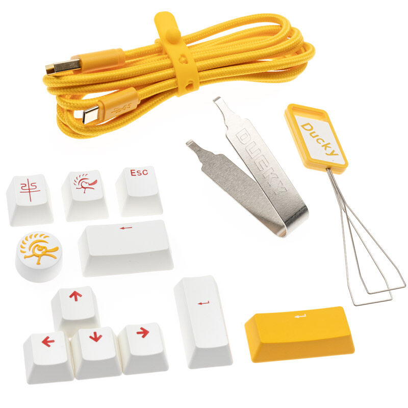 Ducky One 3 Yellow Mini gamingtastatur med tastaturkapsler