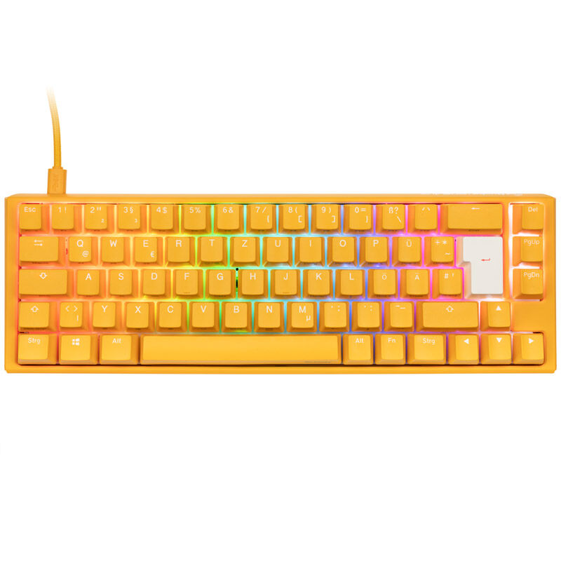 Ducky One 3 Yellow SF gamingtastatur bakside