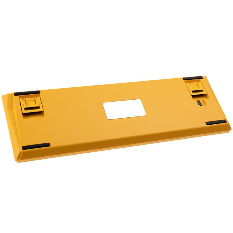 Nærbilde av PBT-tastaturkapsler på Ducky One 3 Yellow SF