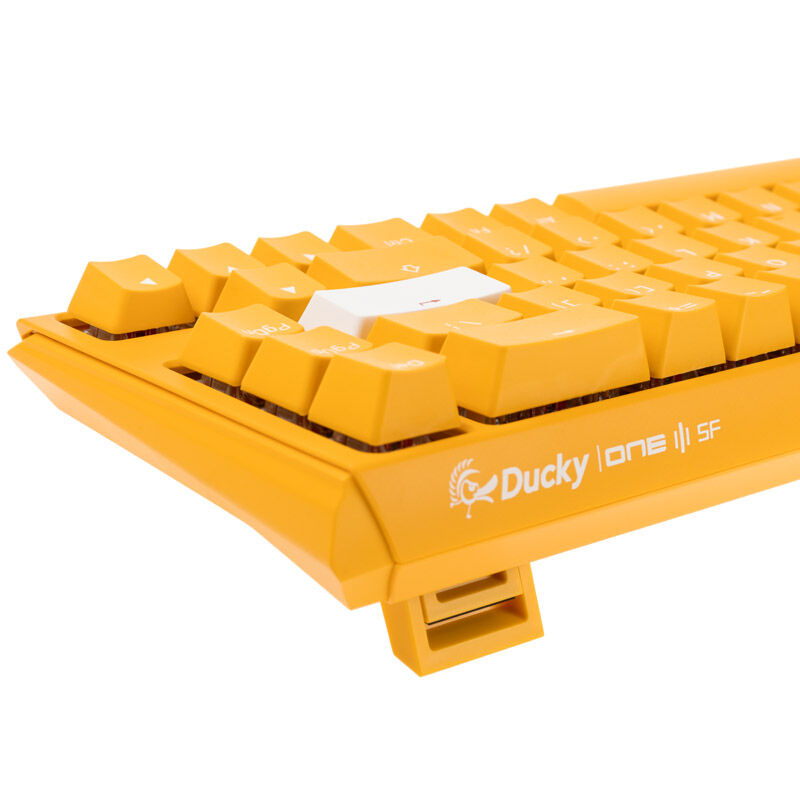 Sideprofil av Ducky One 3 Yellow SF tastatur
