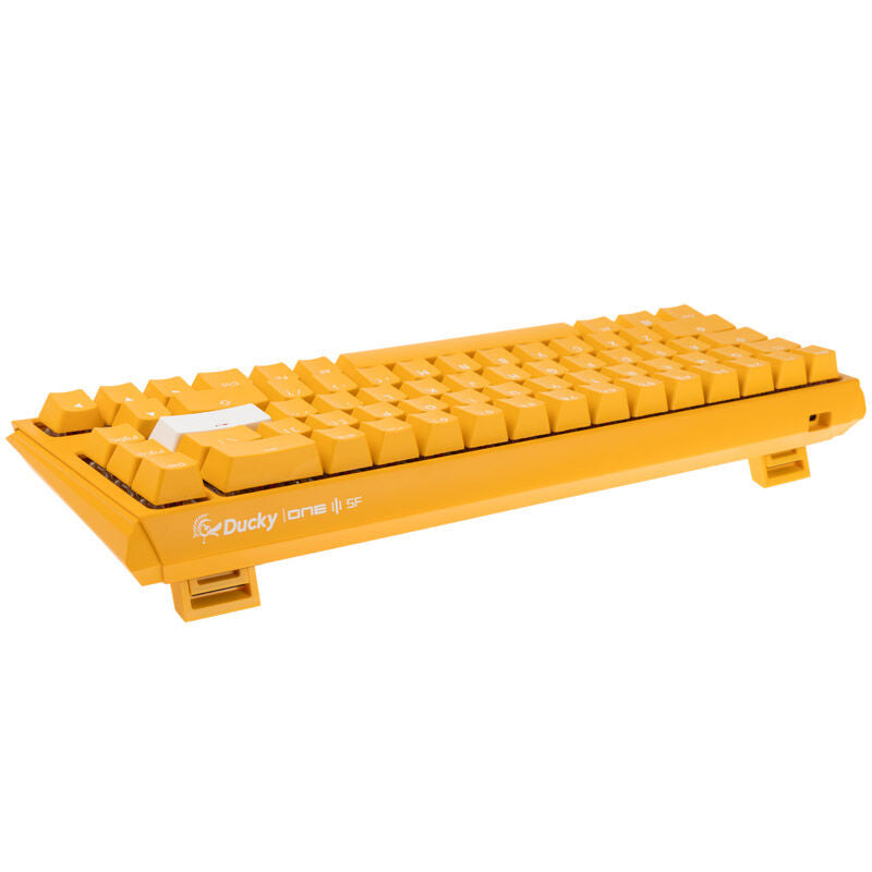 Detalj av Ducky One 3 Yellow SF mekaniske Cherry MX Clear-switches