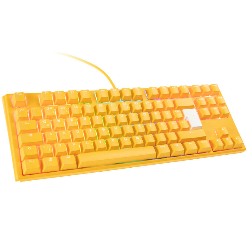 Ducky One 3 Yellow TKL gamingtastatur forfra