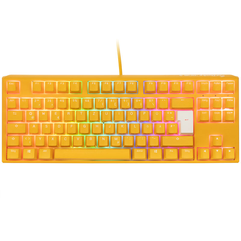 Ducky One 3 Yellow TKL gamingtastatur RGB MX-Clear bakside
