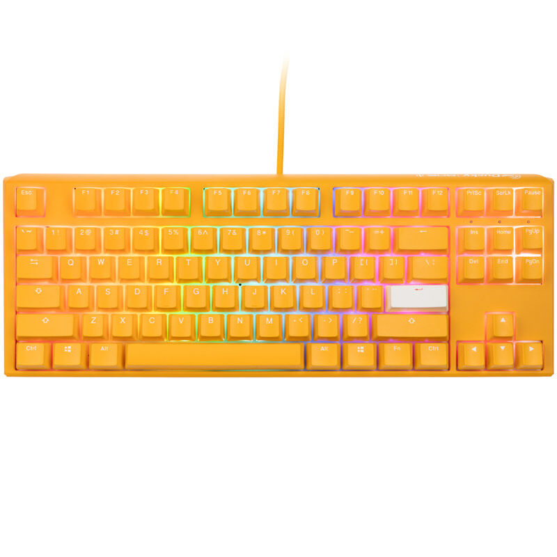 Ducky One 3 Yellow TKL gamingtastatur RGB bakside