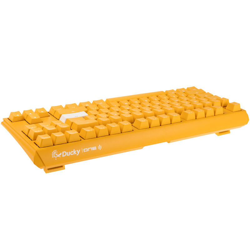 Ducky One 3 Yellow TKL detalj av tastaturknapper