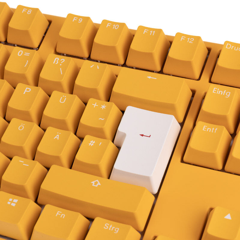 Sideprofil av Ducky One 3 Yellow TKL gamingtastatur RGB MX-Black