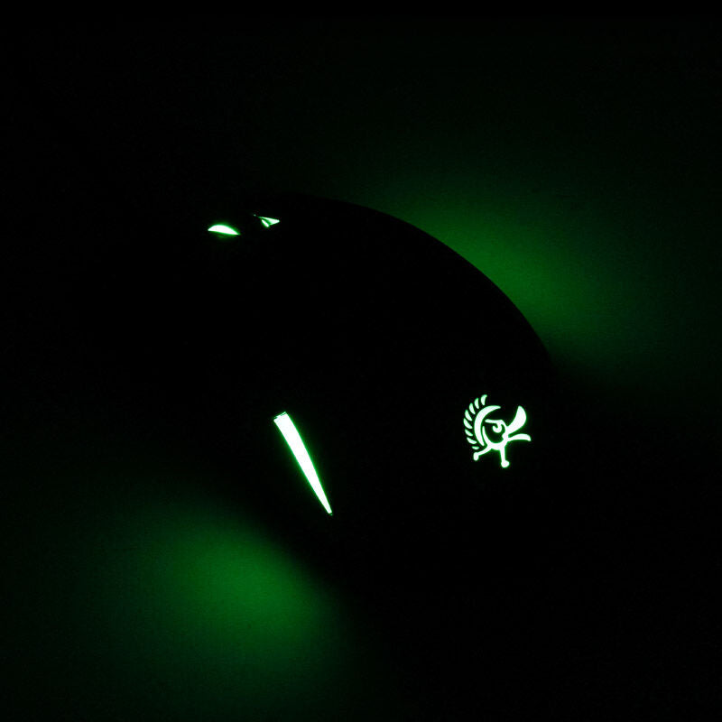 Ducky Secret M Retro gamingmus kablet 16000 DPI RGB svart kabeldetalj