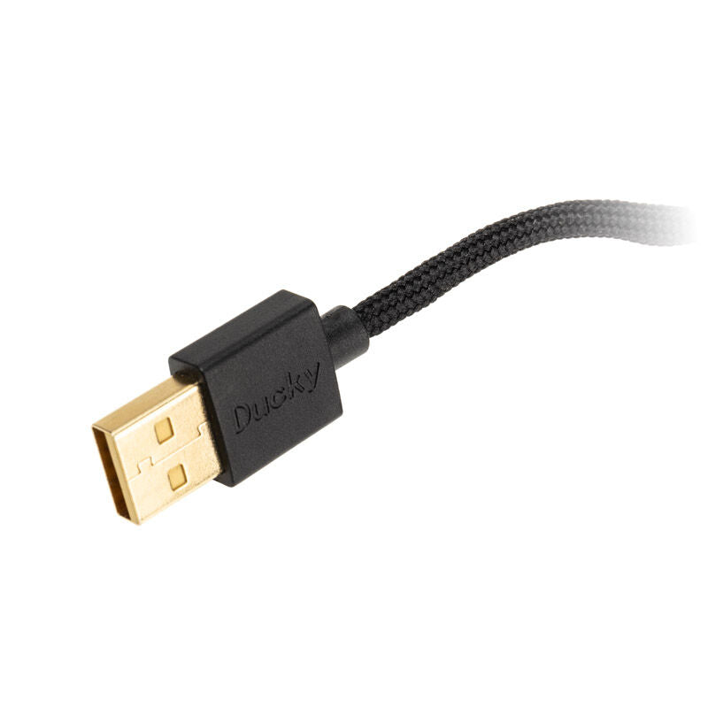 Ducky Secret M Retro gamingmus kablet 16000 DPI RGB svart fra oversiden