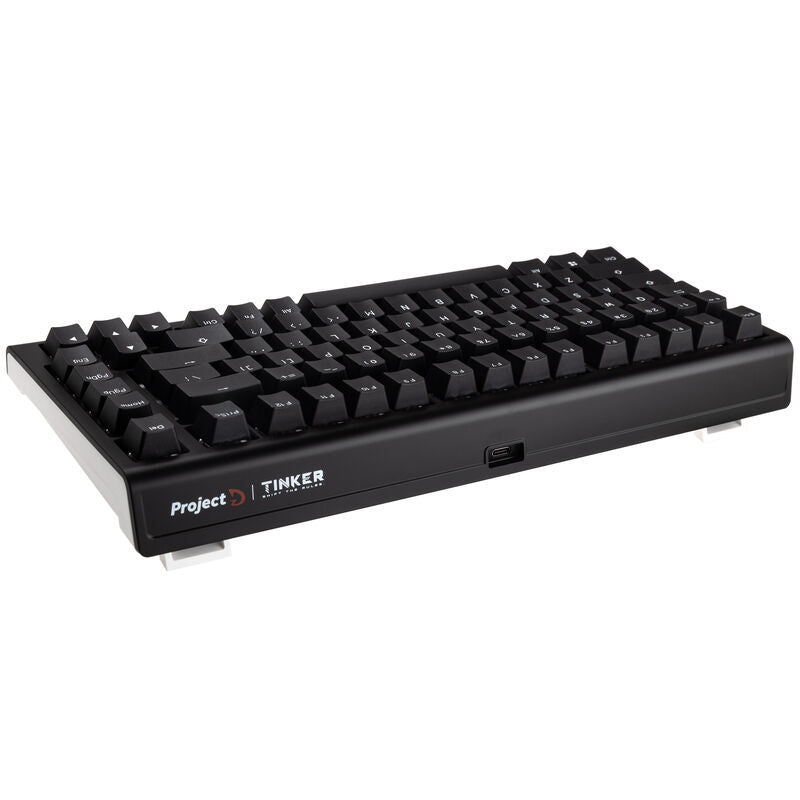 Ducky Tinker 75 gamingtastatur RGB MX-Blue nærbilde av taster