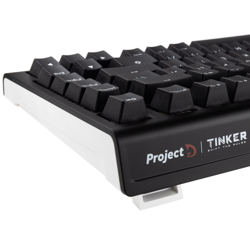 Sideprofil av Ducky Tinker 75 gamingtastatur RGB MX Speed Silver Hot-Swap