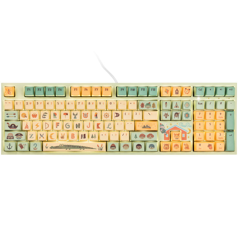 Ducky x Dimanche One 2 Pro gamingtastatur Peter Pan Varmilo V2 Iris bakside