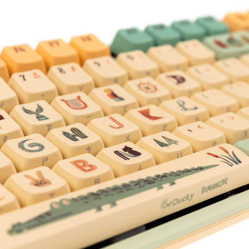 Ducky x Dimanche One 2 Pro gamingtastatur Peter Pan Varmilo V2 Iris RGB-belysning