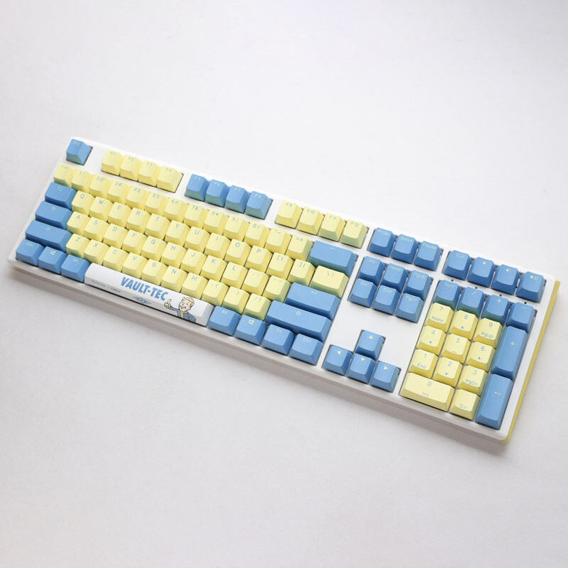 Nærbilde av tastaturknapper på Ducky x Fallout Vault-Tec One 3