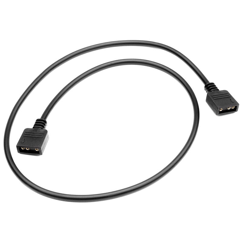 EK Water Blocks EK-Loop D-RGB skjøtekabel 51 cm svart forfra