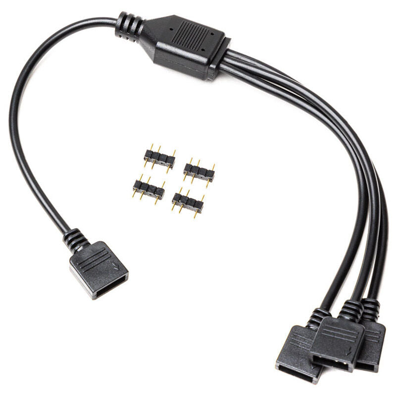 EK Water Blocks EK-Loop D-RGB splitterkabel 3-veis svart bakside