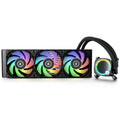 EK Water Blocks Nucleus AIO CR360 Lux D-RGB vannkjøling hvit forfra