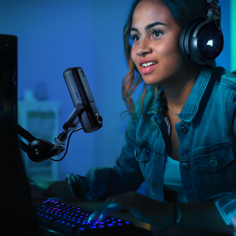 Elgato Wave:3 USB kondensatormikrofon svart med USB-kabel